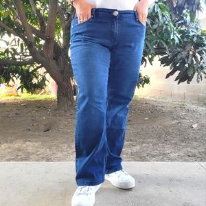 Seven Slim Bootcut Blue Jeans Size 16 Short